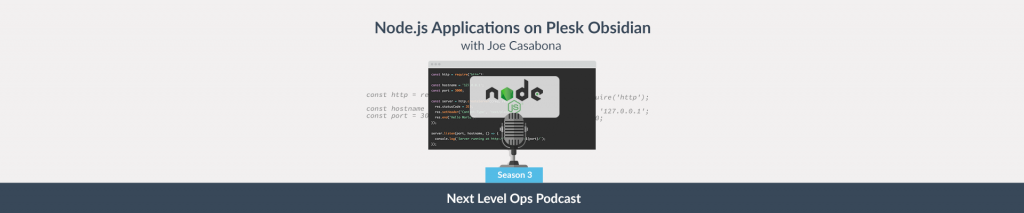 Node.js Applications on Plesk Obsidian